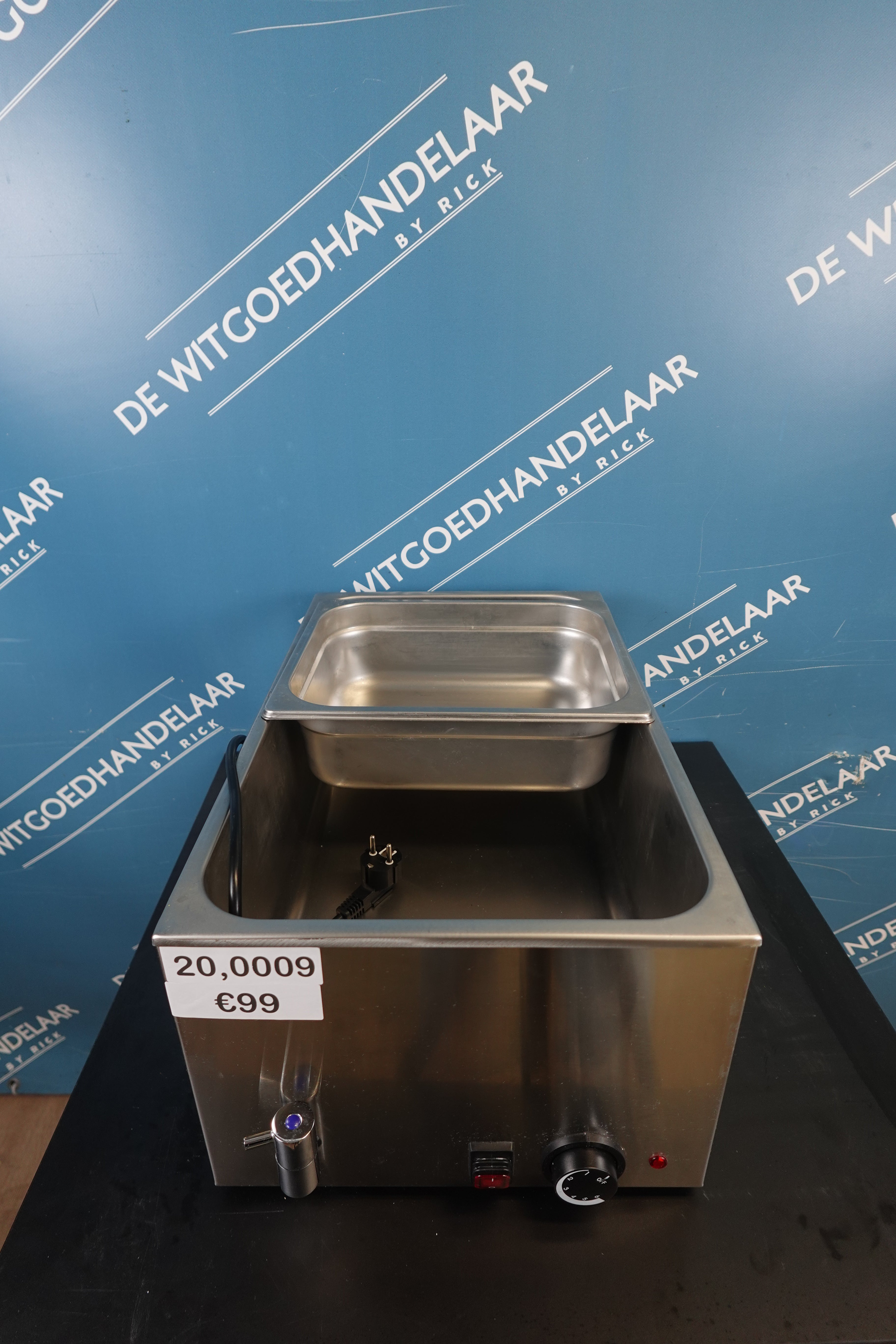 Bain marie met tapkraan