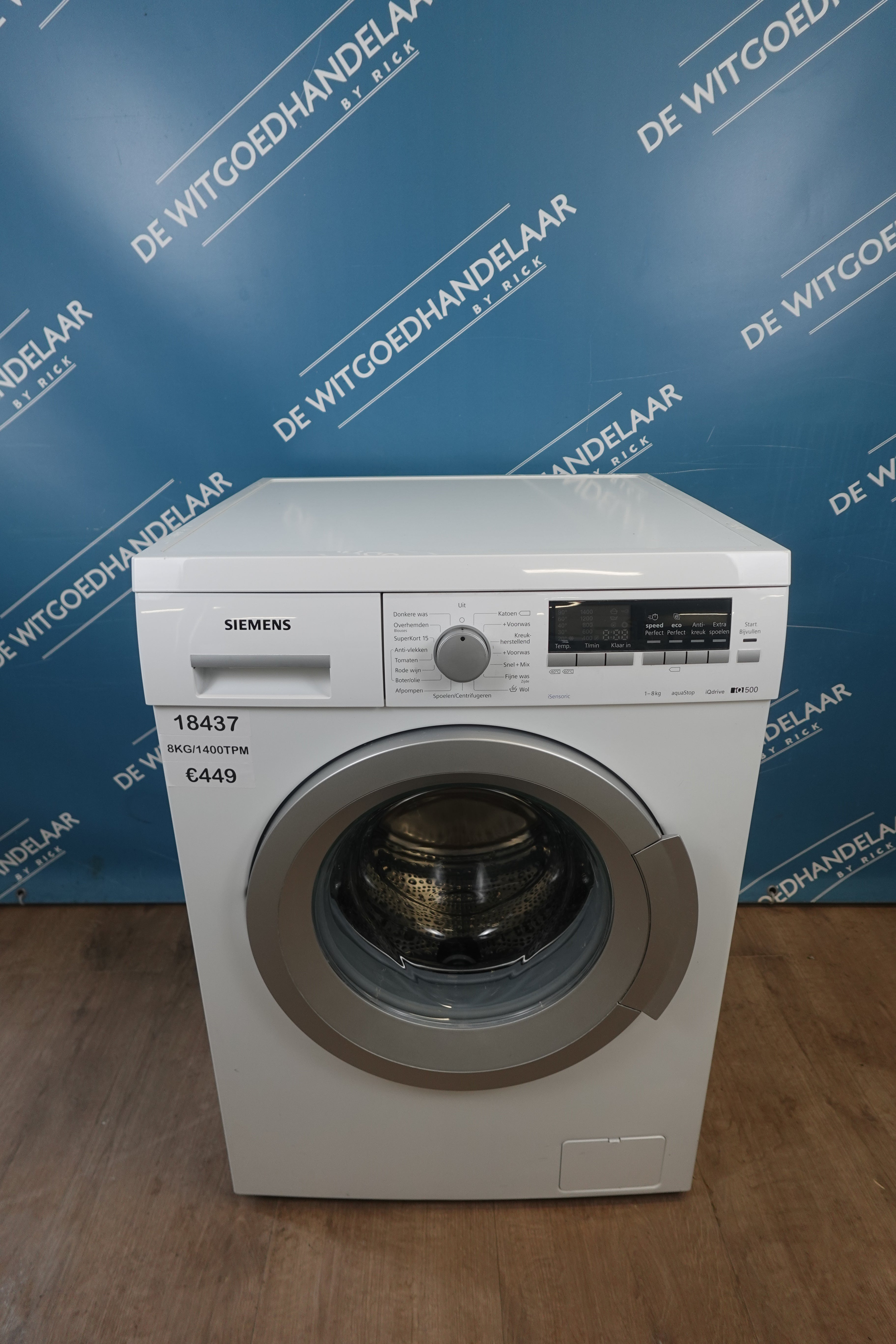 Wasmachine Siemens iq500 8 kg 1400 toeren