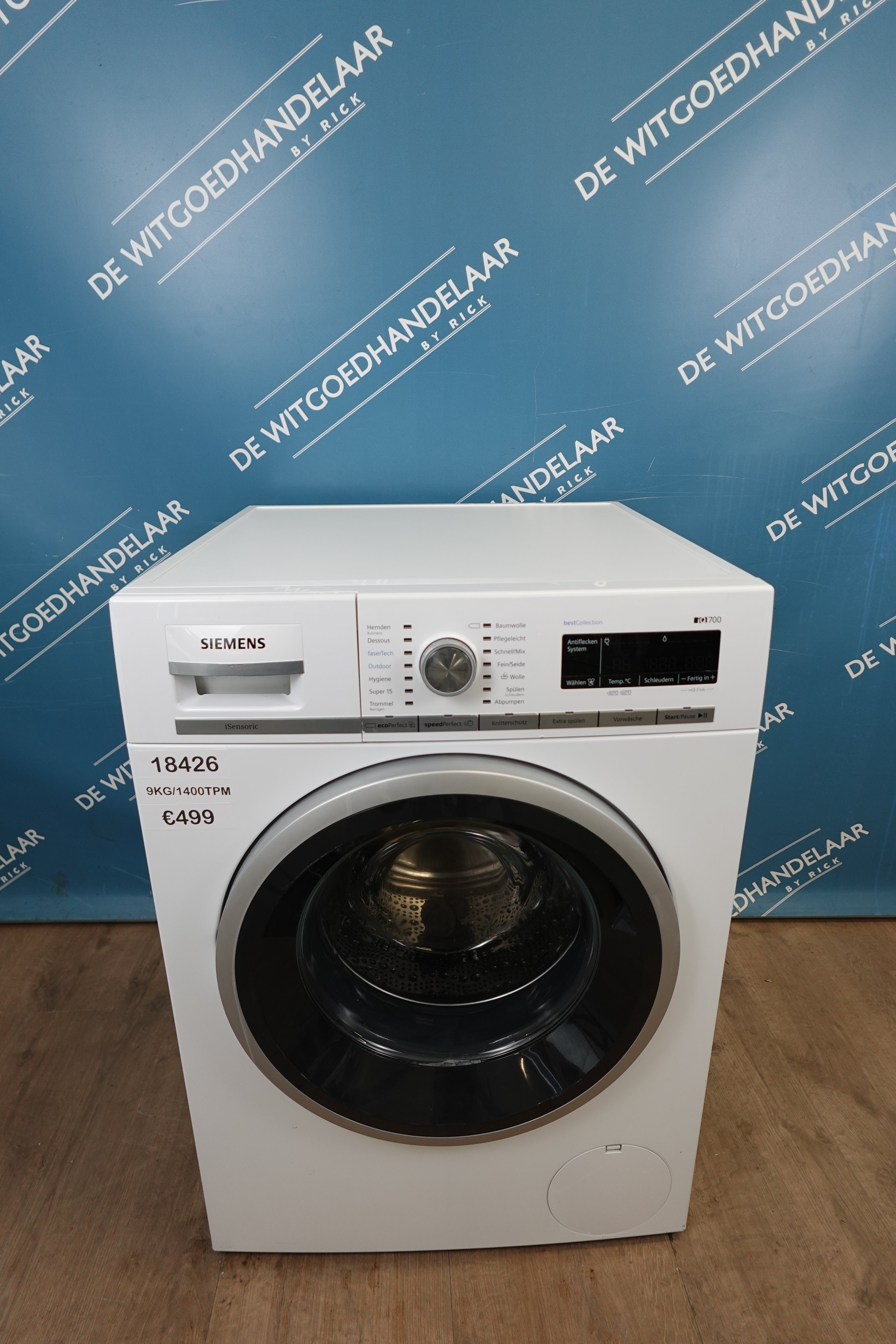 Wasmachine Siemens IQ700  9 kg 1400 toeren