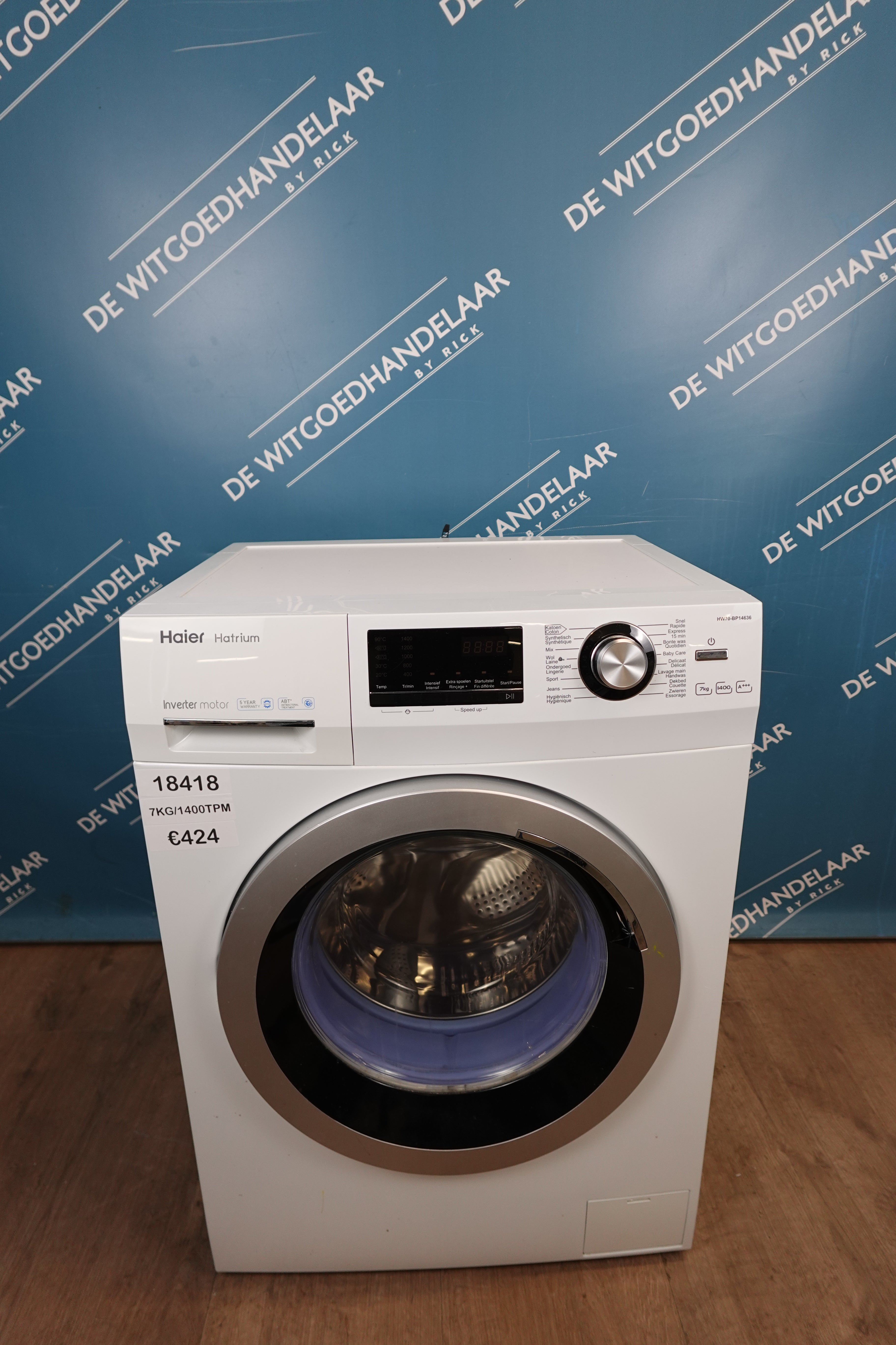 Wasmachine Haier 7 kg 1400 toeren