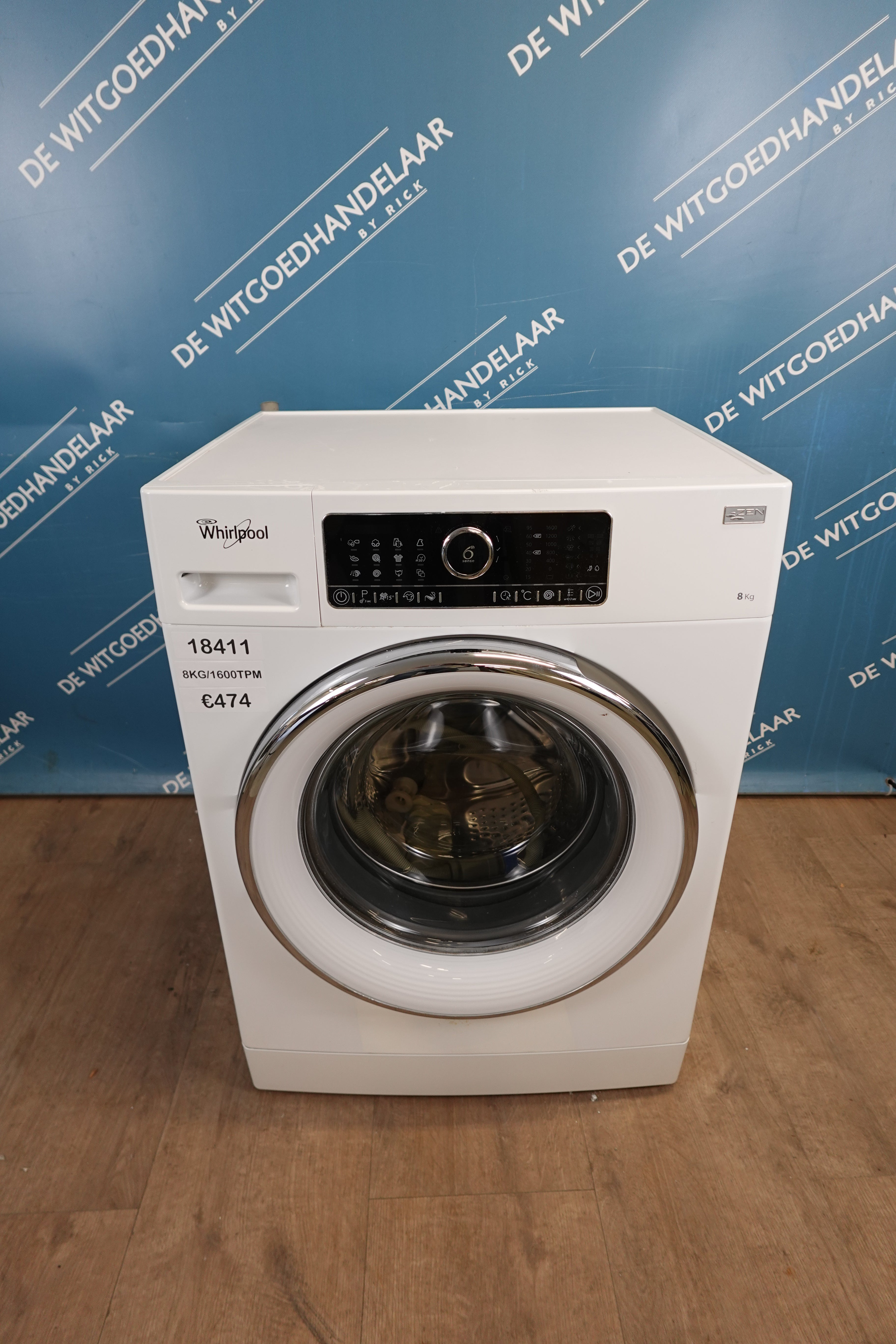 Wasmachine Whirlpool 8 kg 1600 toeren