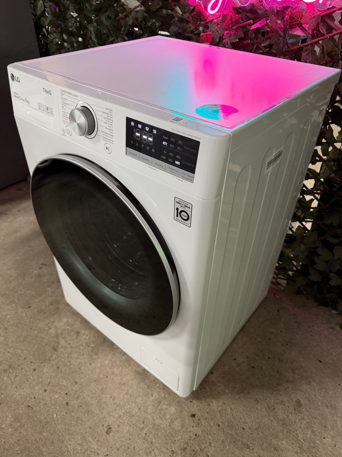 LG ThinQ 9kg WiFi Steam Wasmachine