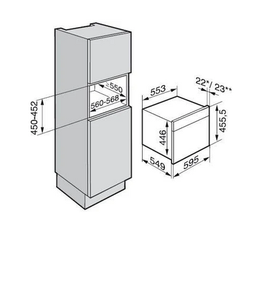 Inbouw stoom oven Miele